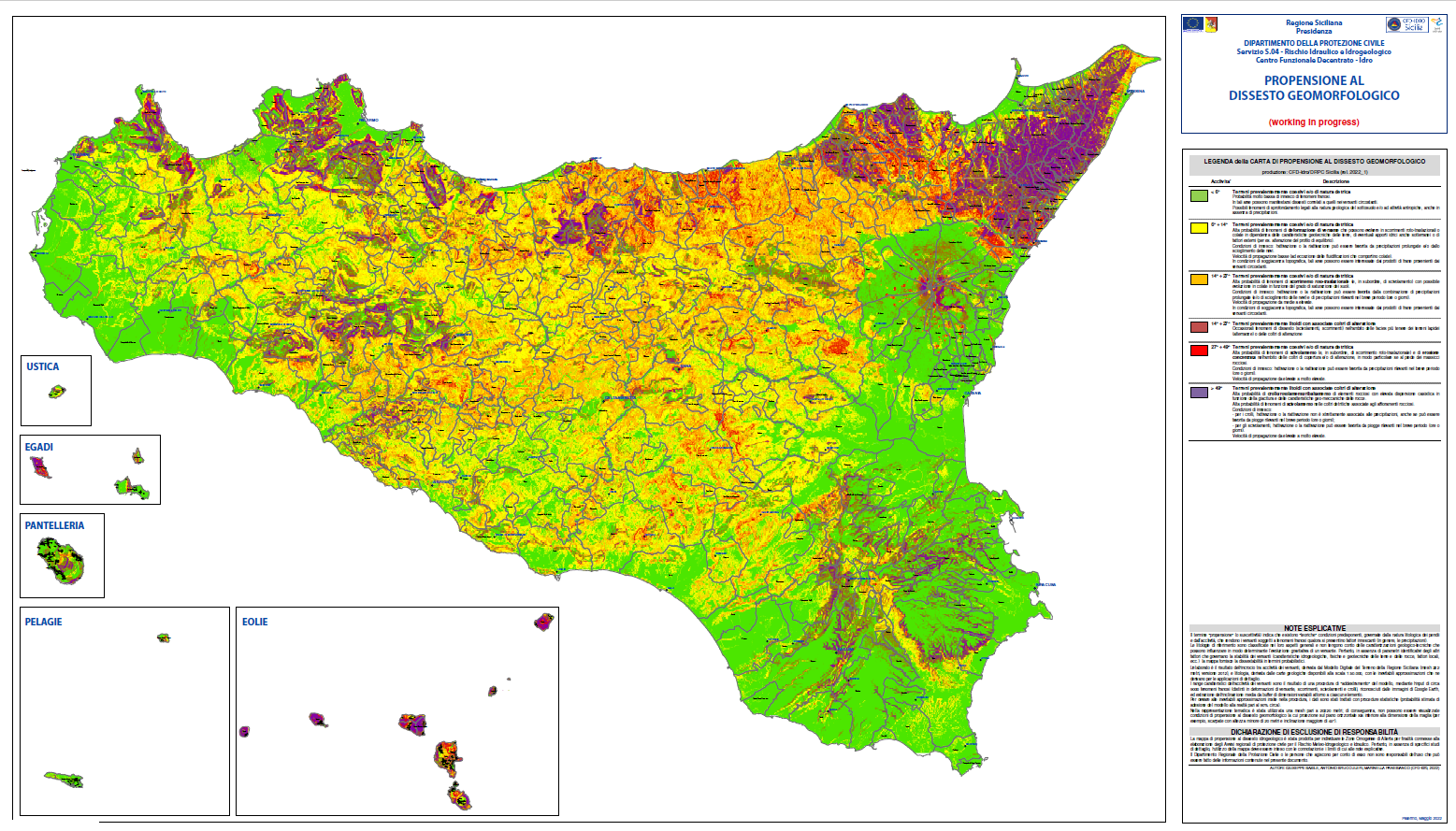 Mappa Della Propensione Al Dissesto Geomorfologico La Giunta Regionale 